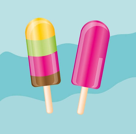 clipart of two popsicles