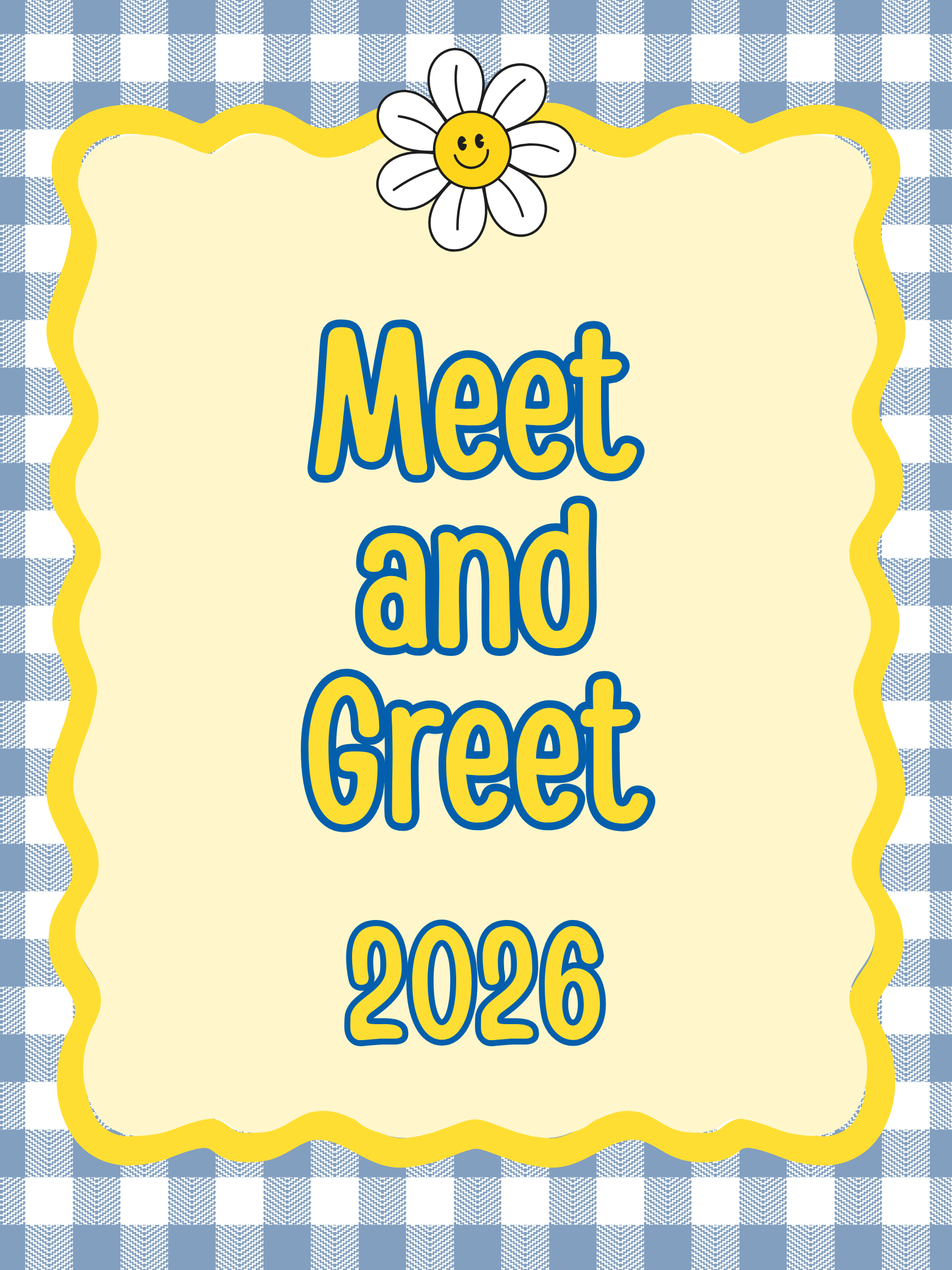 text says 'meet and greet 2026'