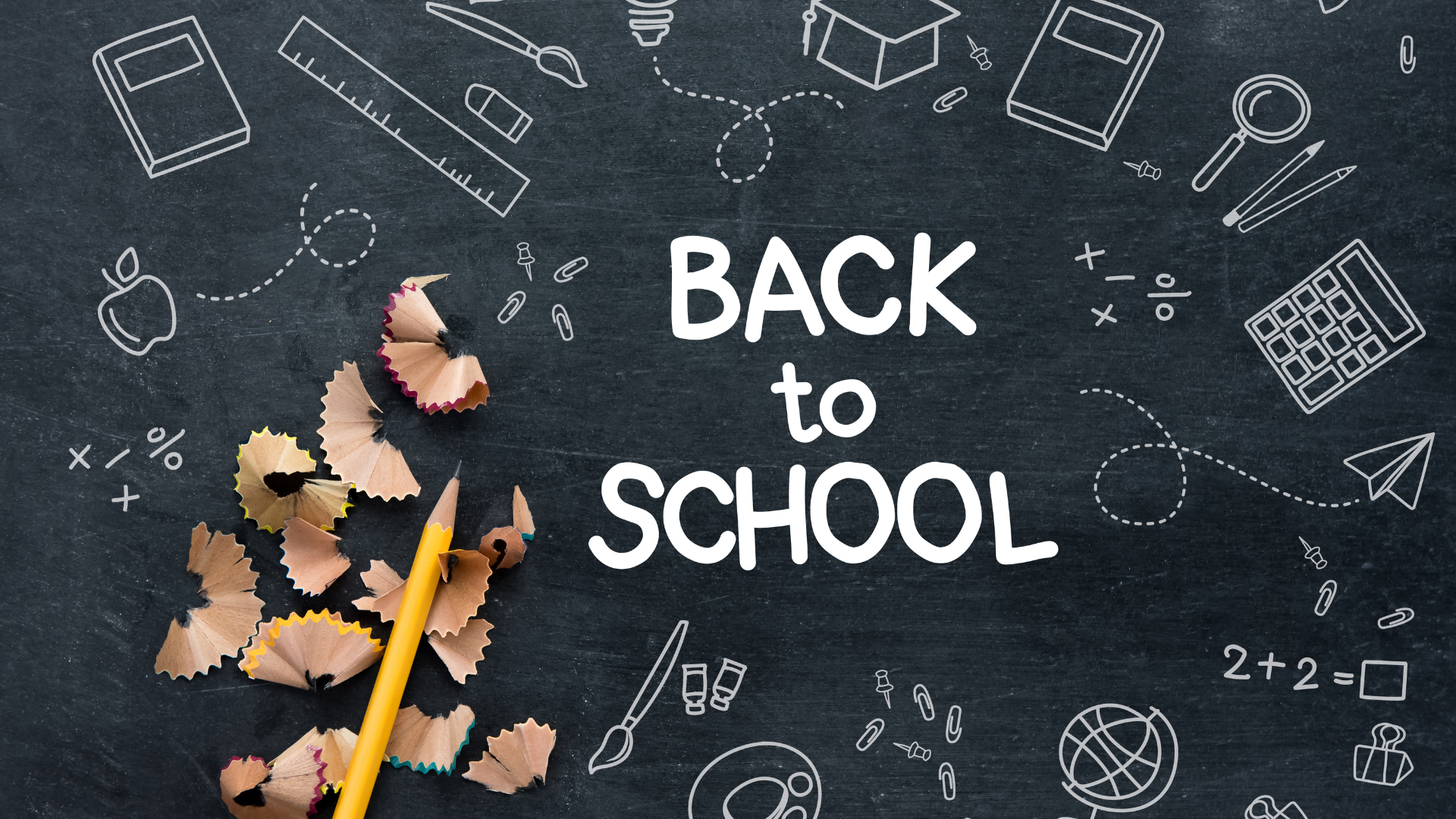 Back to school pencil and shavings